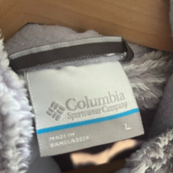 Columbia Fuzzy Striped Full Zip Jacket - Picture 6 of 6